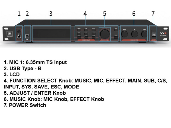 Vang JBL VX9 